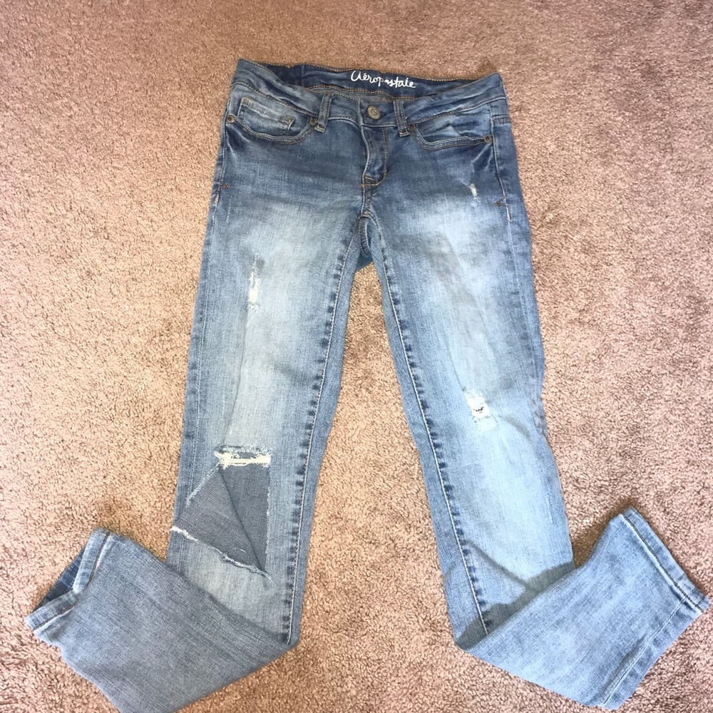 Aeropostale Light Wash Jeggings Jeans